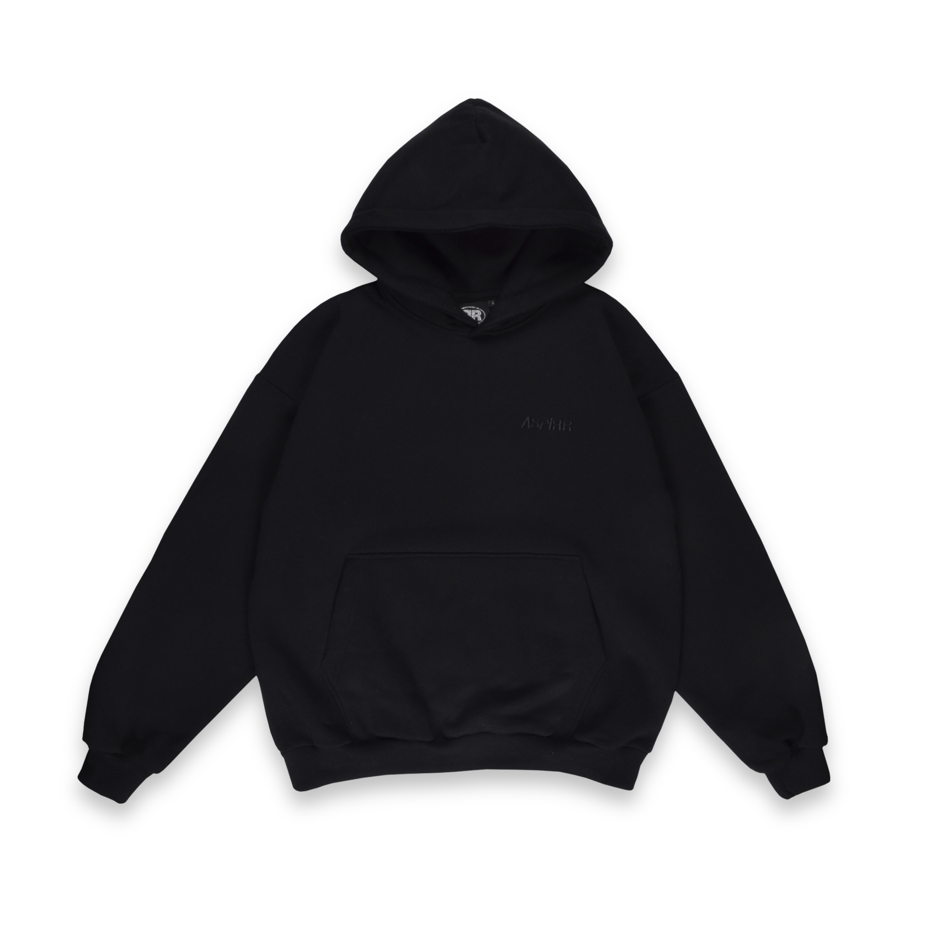 BLACK ASPIRR BASIC HOODIE