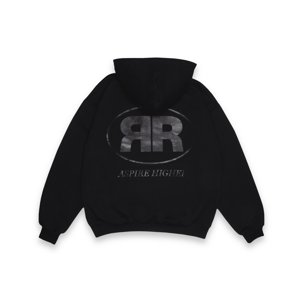 BLACK ASPIRR BASIC HOODIE