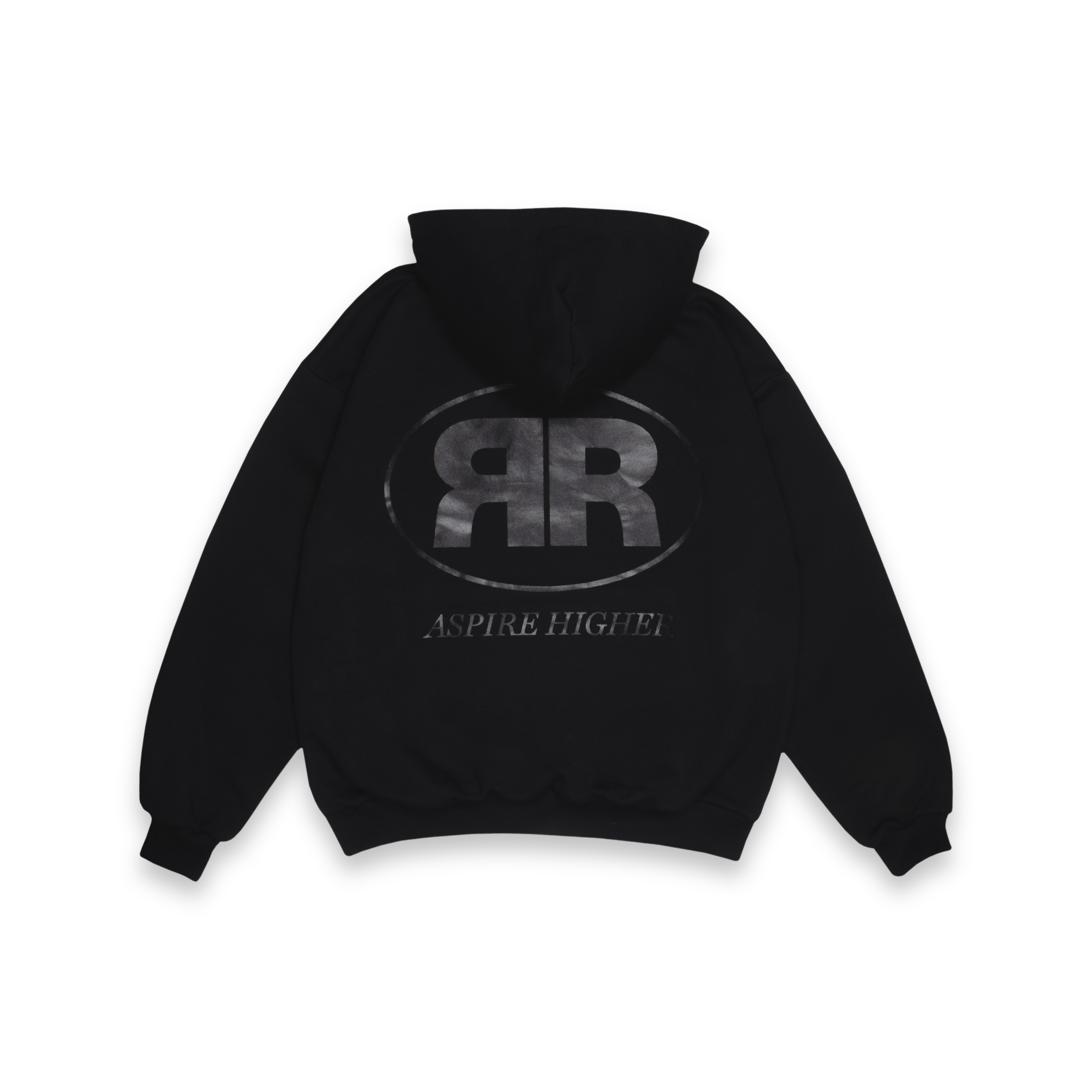 BLACK ASPIRR BASIC HOODIE