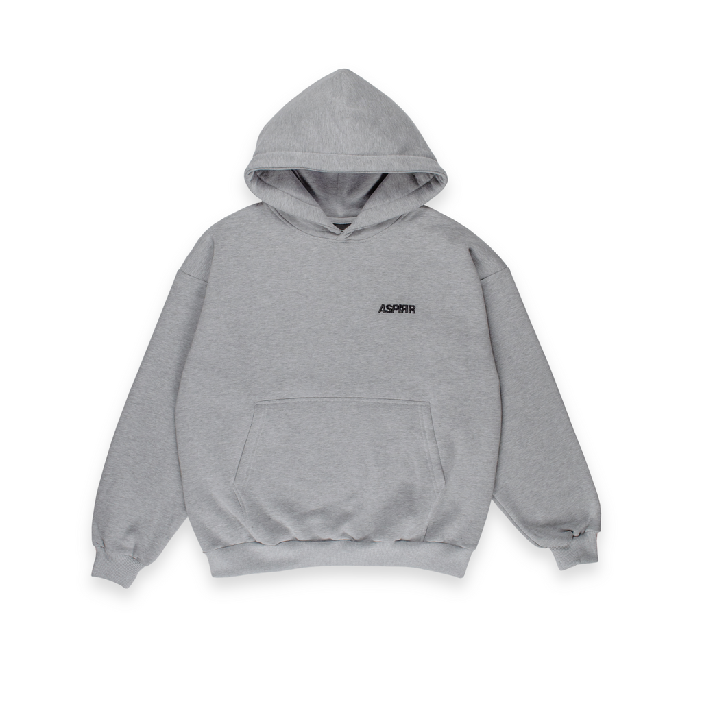 GREY ASPIRR BASIC HOODIE
