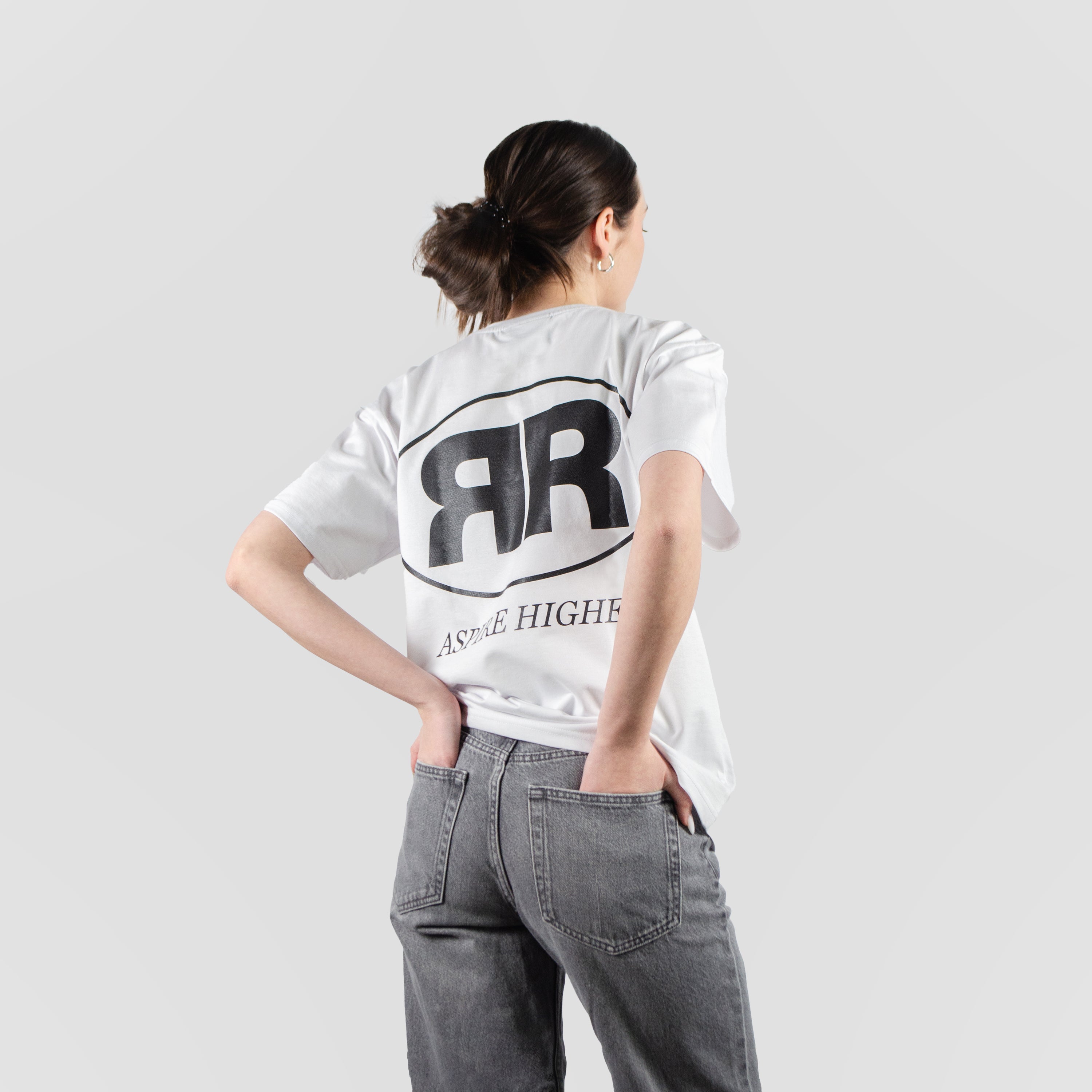 WHITE ASPIRR BASIC TEE